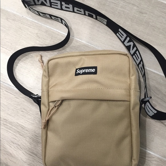 Supreme satchel brand new never used tan colored